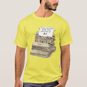 T-shirt Dessin de machine à écrire vintage