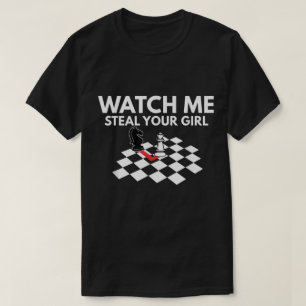 T-shirt Dessin de mouvement de cavalier d'échecs drôle qui