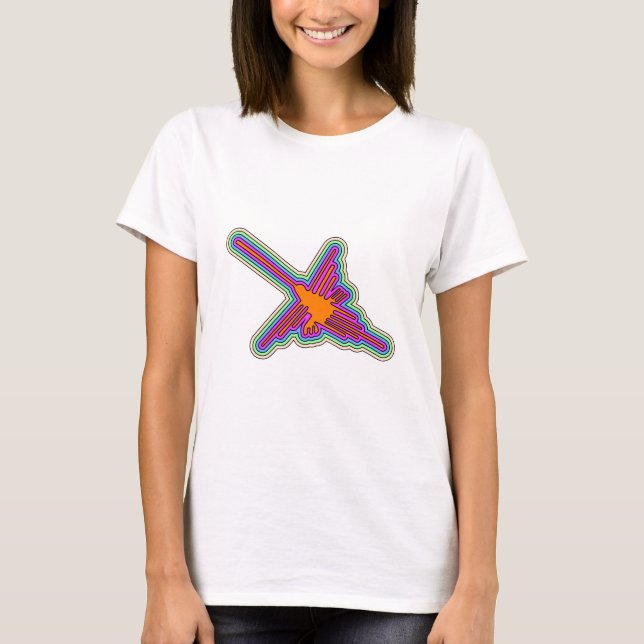 T-shirt Dessin de Nazca Hummingbird Pérou (Devant)