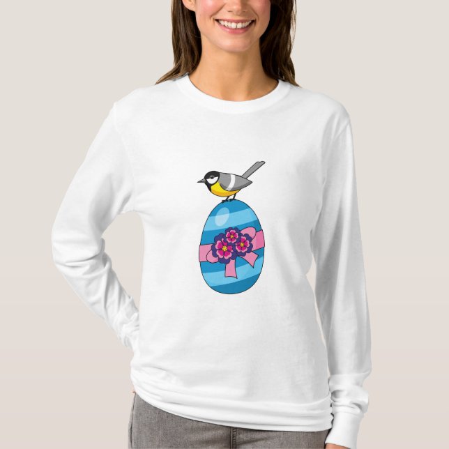 T-shirt Dessin de Noël avec Oeuf de Pâques (Devant)