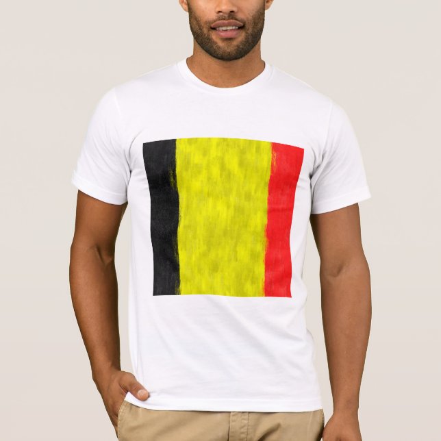 T-shirt Dessin de peinture à l'huile de Belgique (Devant)