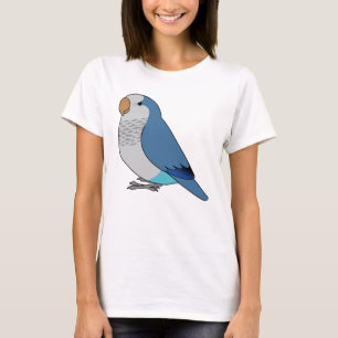T-shirt Dessin de perroquet bleu bouffon