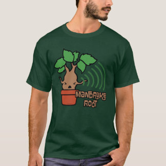 T-shirt Dessin de personnage de mandragore hurlante de des