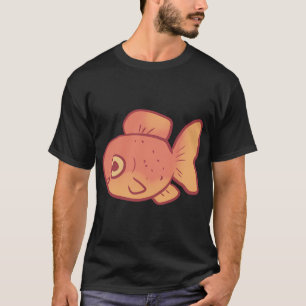 T-shirt Dessin de poisson rouge