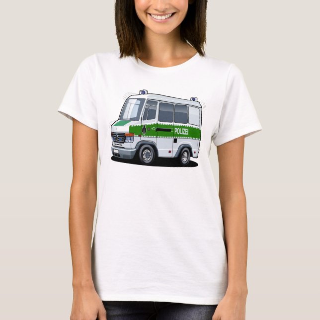 T-shirt Dessin de police Van (Devant)