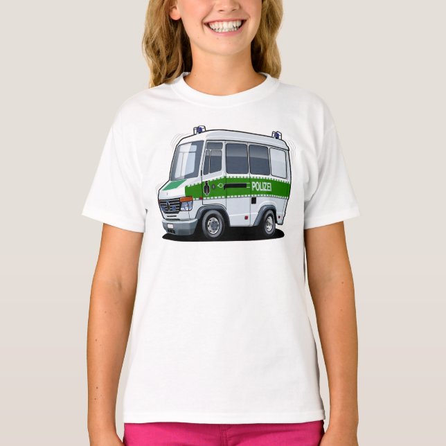 T-shirt Dessin de police Van (Devant)