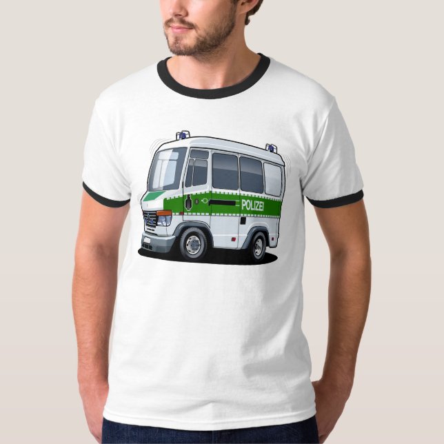 T-shirt Dessin de police Van (Devant)