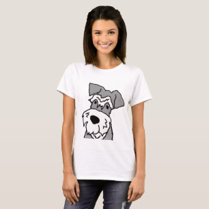 T-shirt Dessin de Schnauzer Dog