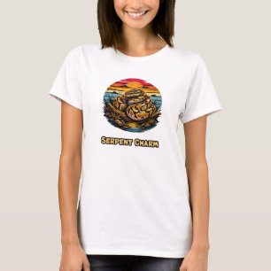 T-shirt Dessin de serpent charmant pour les amateurs de se