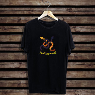 T-shirt Dessin de serpents drôles multicolores à la main