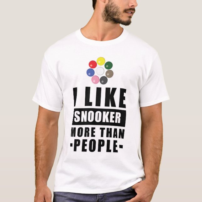 T-shirt Dessin de snooker drôle (Devant)