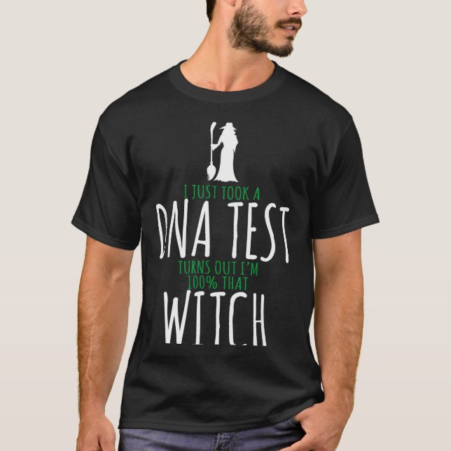 T-shirt Dessin de sorcière - 100% cette sorcière - Hallowe (Devant)