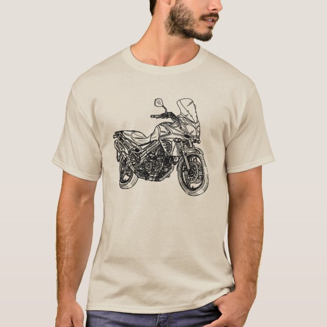 T-shirt Dessin de Sportbike (Devant)