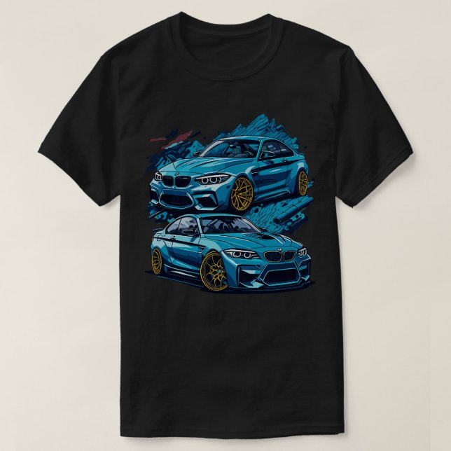 T-shirt Dessin de style BMW M3 (Design devant)