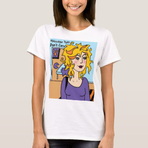 T-shirt Dessin de Susan Epperly sur les cheveux de massage