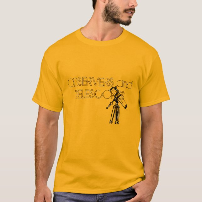 T-shirt Dessin de télescope (Devant)