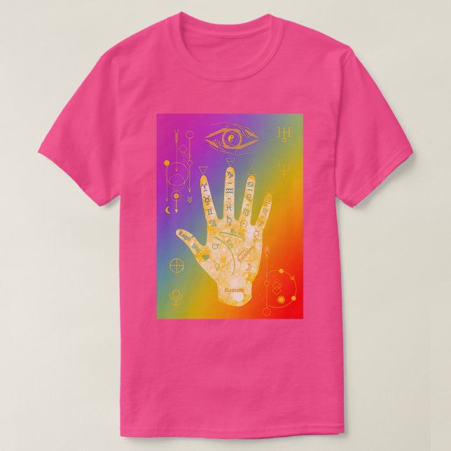 T-shirt Dessin de trait de main Palmiste (Design devant)