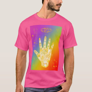 T-shirt Dessin de trait de main Palmiste