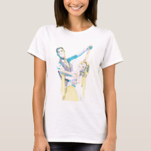T-shirt Dessin de valse de danseurs de salle de bal