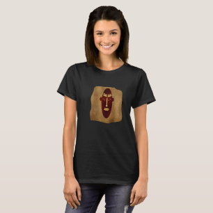 T-shirt Dessin de visage tribal africain abstrait
