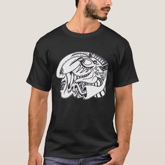 T-shirt Dessin d'encre à trois aspects (Devant)