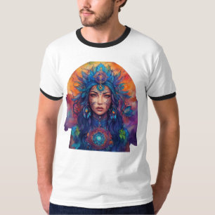 T-shirt Dessin d'encre de l'esprit mystique - tatouage vib