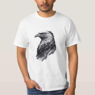 T-shirt Dessin d'encre Tête d'aigle