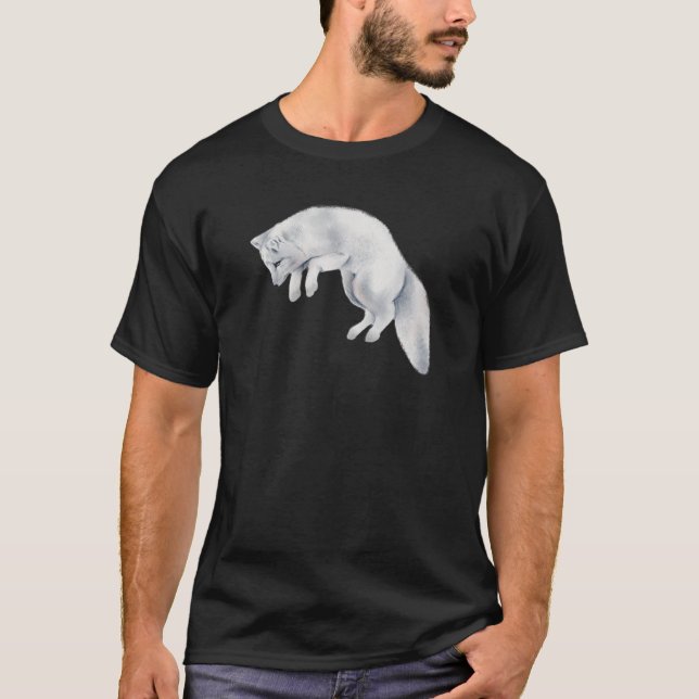 T-shirt Dessin d'hiver de Fox Arctique (Devant)