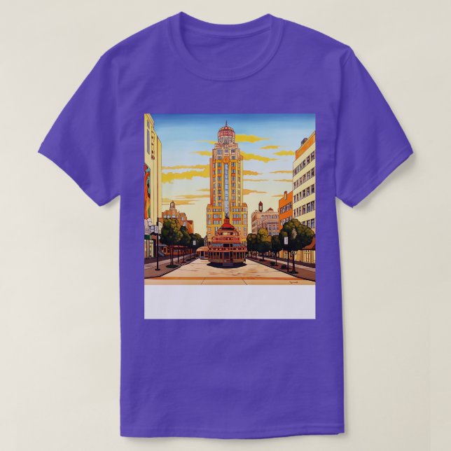 T-shirt Dessin d'Oklahoma City (Design devant)