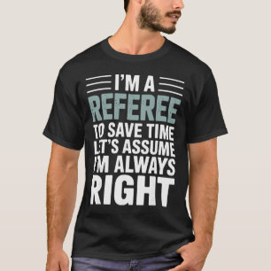 T-shirt Dessin drôle d'arbitre pour hommes femmes Football
