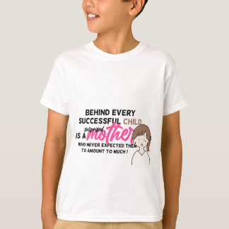 T-SHIRT DESSIN DRÔLE D'ENFANT ET DE MÈRE