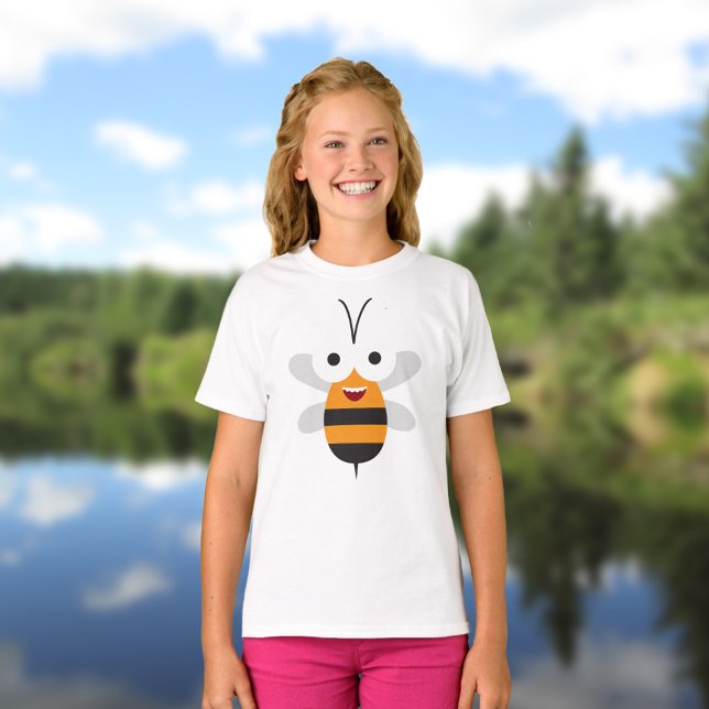 T-shirt Dessin Drôle Mignonne Miel Bee (Créateur téléchargé)