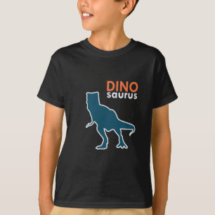 T-shirt Dessin du garçon de dinosaure T-rex
