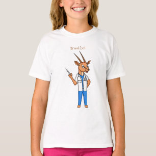 T-shirt Dessin du médecin de l'antilope Cute Gemsbok