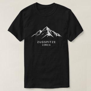 T-shirt Dessin du sommet de la montagne Zugspitze