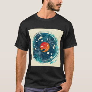 T-shirt Dessin du son de l'eau