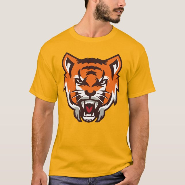 T-shirt Dessin du visage du tigre (Devant)