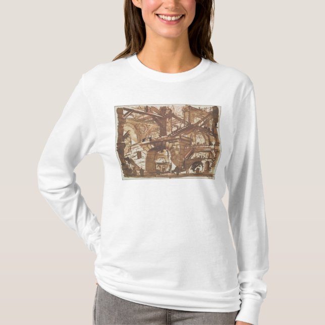 T-shirt Dessin d'une prison imaginaire (Devant)
