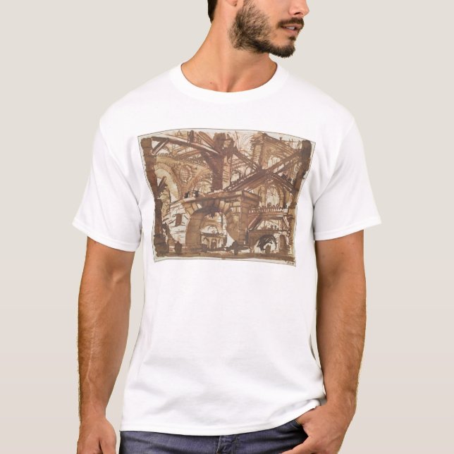 T-shirt Dessin d'une prison imaginaire (Devant)