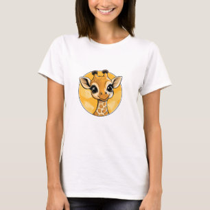 T-shirt Dessin en Giraffe Cute Style de dessin