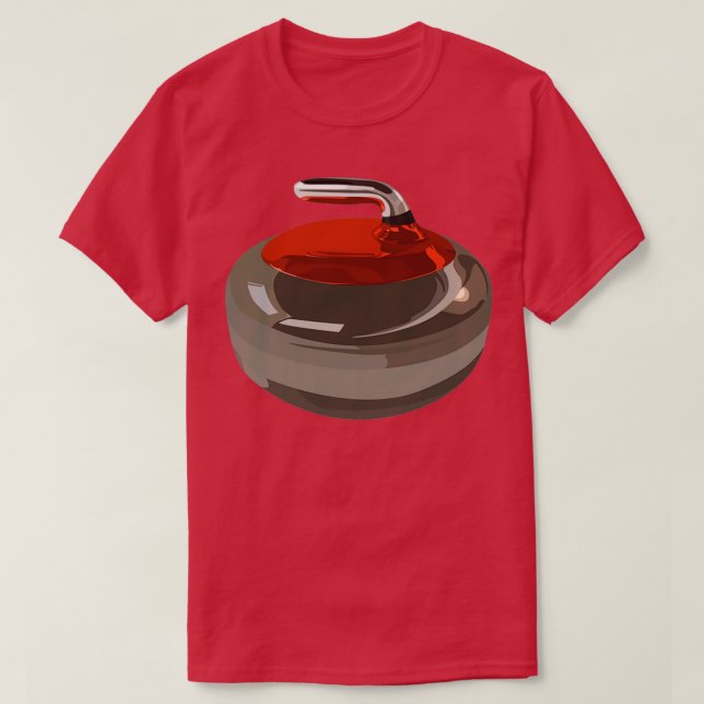 T-shirt Dessin en pierre de curling (Design devant)