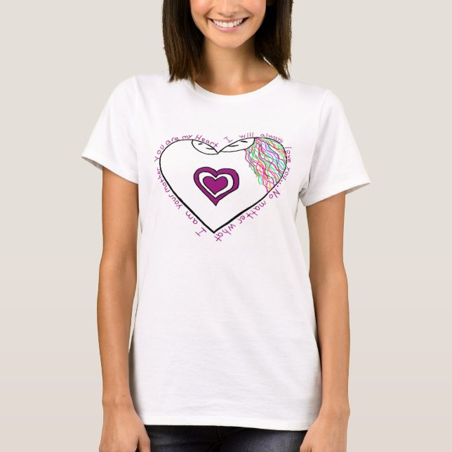 T-shirt Dessin et poème de Mama (Devant)