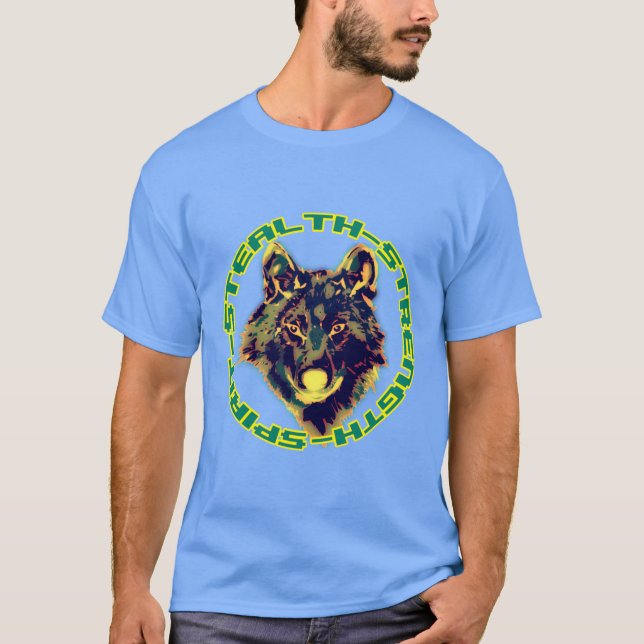 T-shirt dessin floral rétro (Devant)