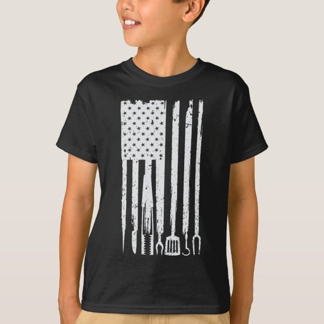 T-shirt Dessin Funny Bbq ! Pour les fans de fumer  (Devant)