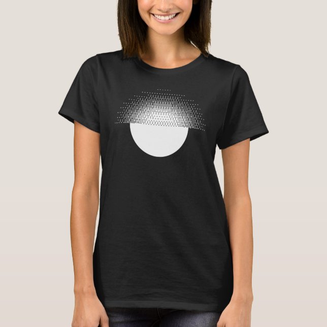 T-shirt dessin géométrique de soleil (Devant)