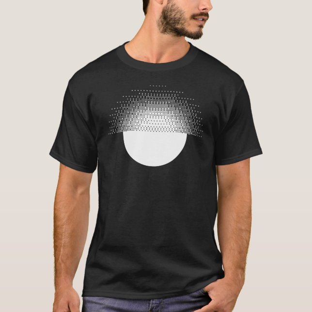 T-shirt dessin géométrique de soleil (Devant)