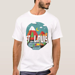 T-shirt Dessin géométrique de St Louis, Missouri