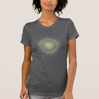 Dessin géométrique fleuri de joli mandala