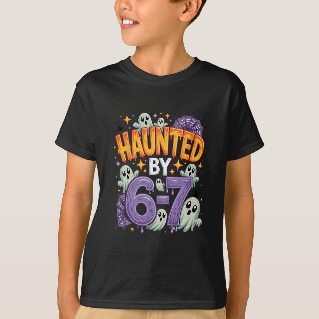 T-shirt Dessin Halloween effrayant 67 Six Sept Meme 1 (25) (Devant)
