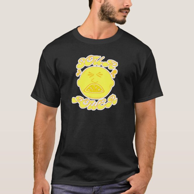 T-shirt Dessin humoristique au citron de Sour Power (Devant)